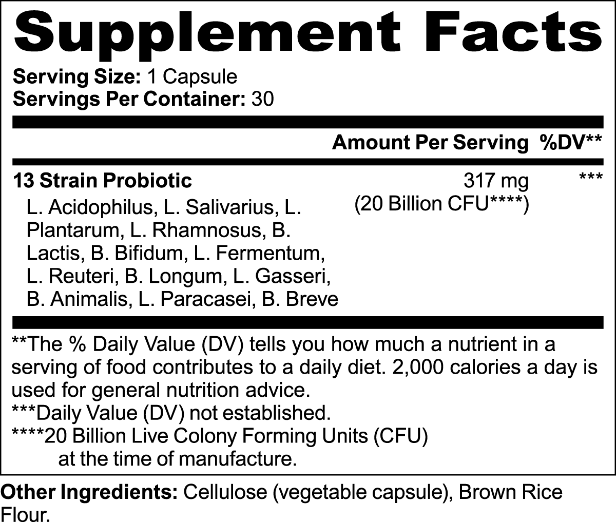 Mind + Body Wellness, 13-Strain Probiotic Blend, 20bil CFU