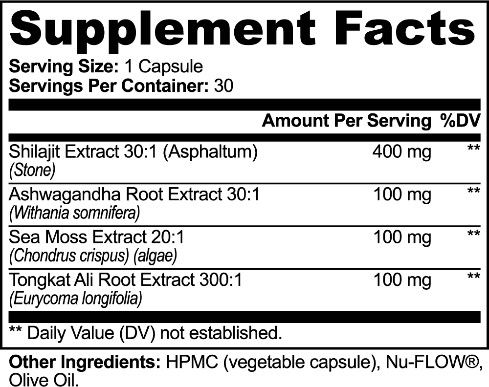 Strength Regulating Shilajit Complex - 30ct