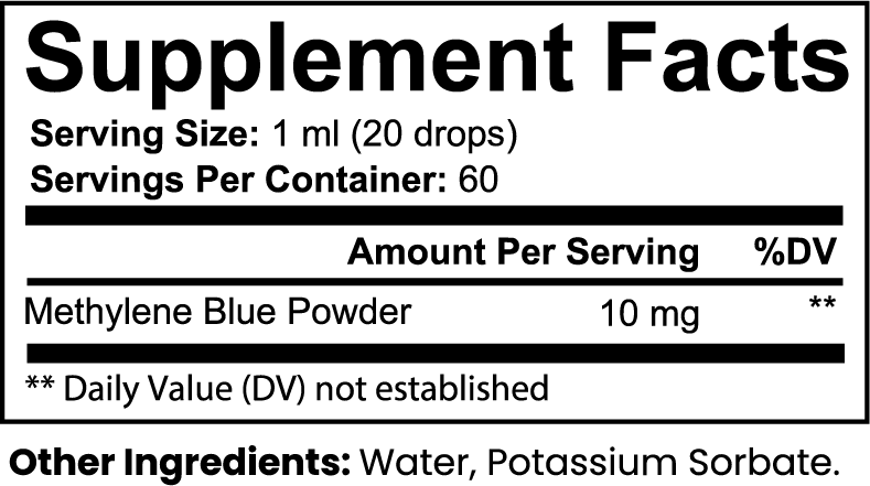 Methylene Blue - 60ml