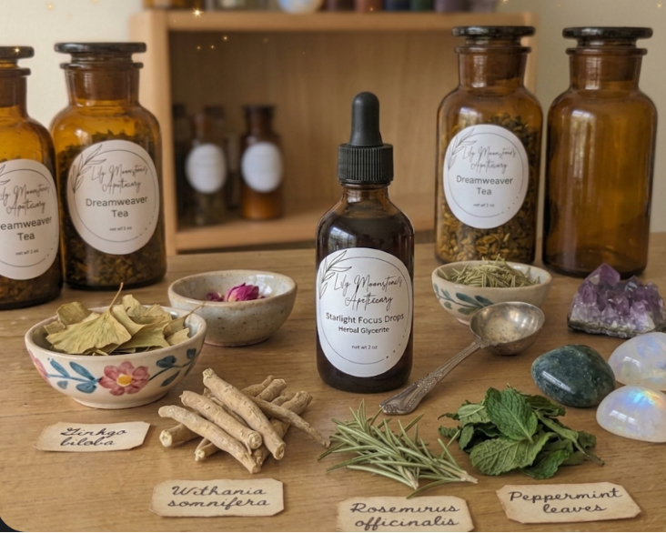 Starlight Focus Drops- Herbal Glycerite